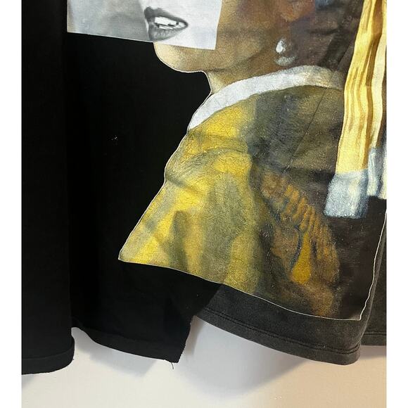 Akira Look This Way Graphic Tee in Black and Dark Grey Women's sz. L - Picture 7 of 9